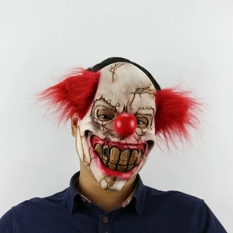 Latex Half Face Nose & Mouth Mask Devil Gory Cosplay Clown Joke Novelty