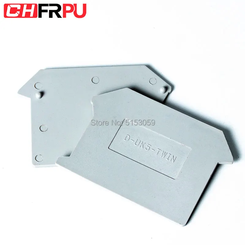 

UK5-TWIN Terminal Block End Cover Plate Din Rail Terminal Blocks accessories