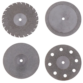 

1/5pcs Ultra-thin Double Sided Sand Diamond Cutting Disc With Mandrel Dental Thin For Separating Polish Ceramic Teeth Whitening