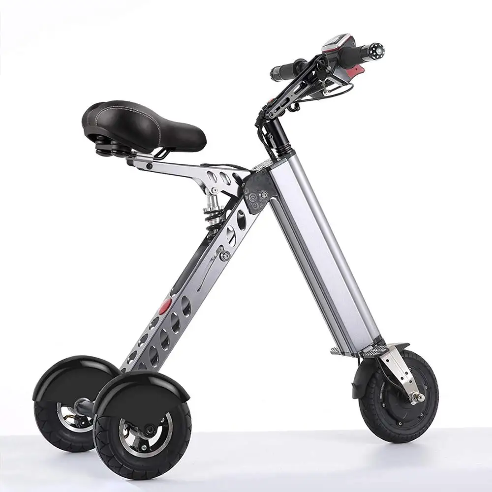 

Electric Scooter Mini Foldable Tricycle Light Weight Full Charge Suitable For Travel Leisure Activities Easy To Put In The Trunk