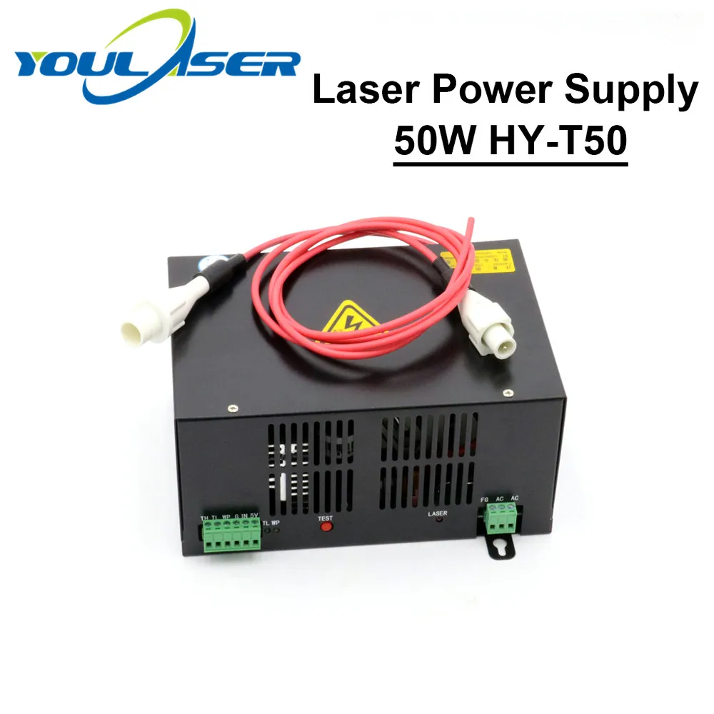 

50W CO2 Laser Power Supply for CO2 Laser Engraving Cutting Machine HY-T50 T / W Series