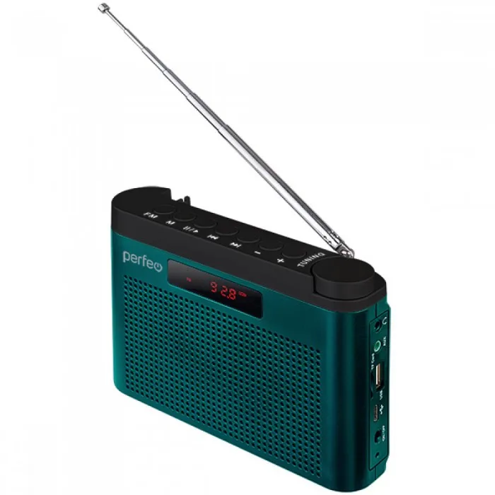 Perfeo радиоприемник цифровой ТАЙГА FM+ 66-108МГц/ MP3/ встроенный аккум USB/морской синий