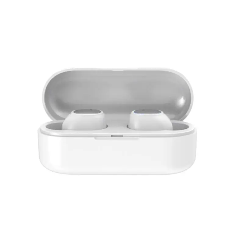 Белый TWS Bluetooth 5,0 наушники IPX5 водонепроницаемые наушники-вкладыши беспроводной зарядный чехол - Цвет: Белый