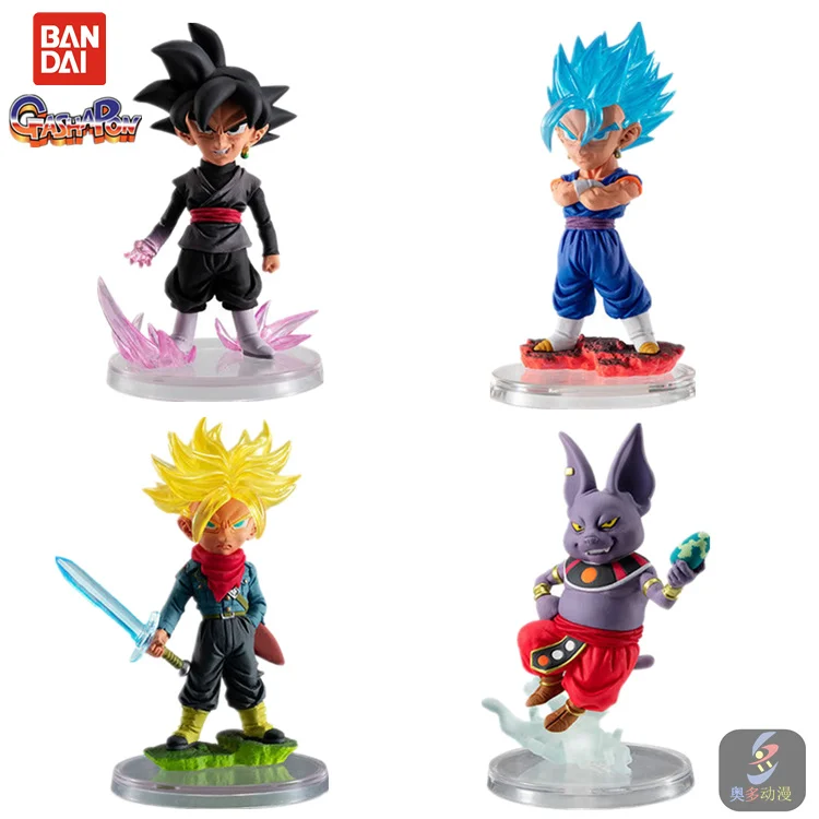 Фигурка героя BANDAI Dragon Ball оригинальная Gacha Q Version UG02 Bomb Four Dark Son Goku Champa Vegetto Редкие