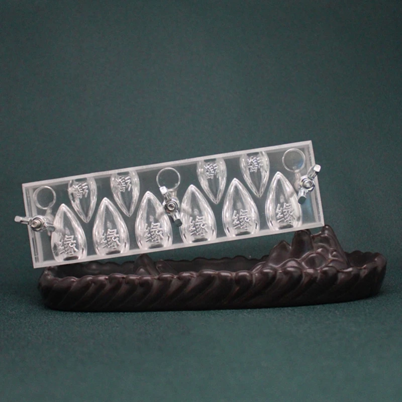 95AA Creative Incense Cone Making Mold Incense Tower Making Tools Pagoda Shape Fragrant Mould Transparent Cone Mold