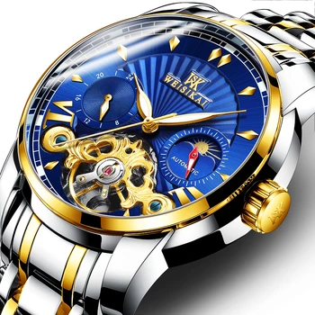 

Luxury Design Hight Quality Men Mechanical Watch Men Tourbillon Waterproof Watches Stainless Steel Watch Relogio Masculino 6006