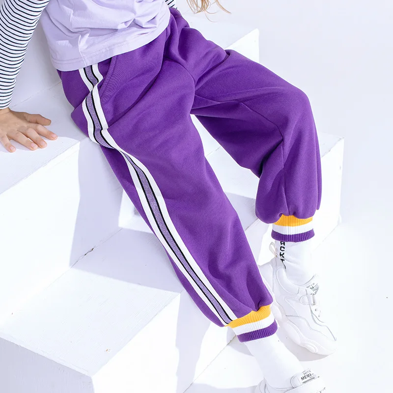

2019 Autumn And Winter New Small Children's Sports Long Trousers Girl Solid Casual Pants Tide Children's Pants