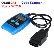 Оригинальный VGATE VC210 CAN OBDII OBD2 считыватель кодов Сканер ошибок