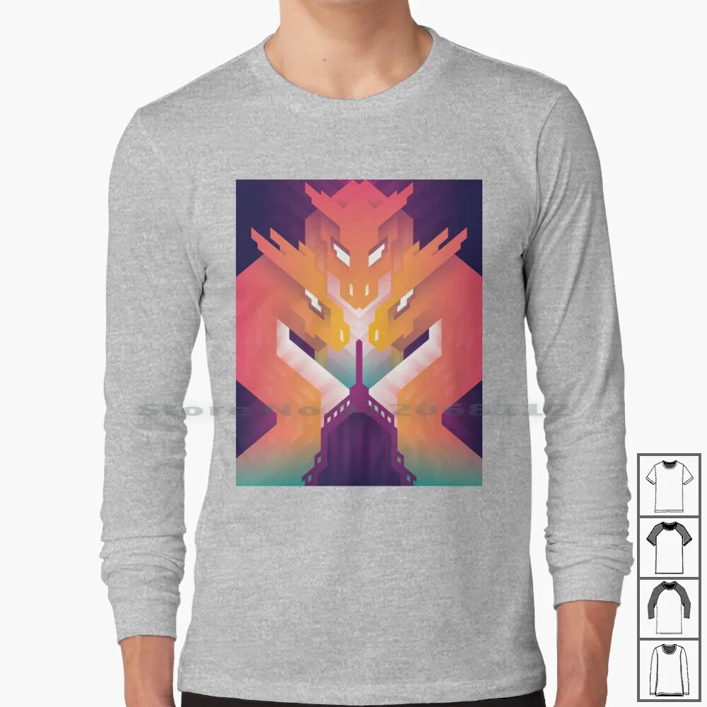 Maglietta A Maniche Lunghe Southside Serpents Mitologia Little Labs Beast Monster Ocean Boat Vector Colorful Vibrant Bold