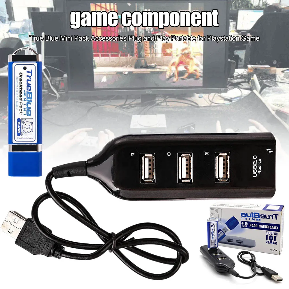 True Blue Мини-набор аксессуаров подключи и играй портативный для Playstation игры FKU66