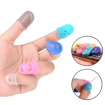 

Silicone Finger Guards Guitar Fingertip Protectors For Ukulele Guitar S M L Random Color