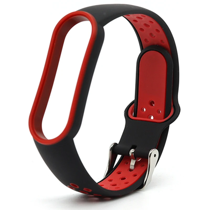 Двухцветный Ремешок из ТПУ Для Xiaomi Mi Band 5 4 3 6 сменный силиконовый браслет для MiBand