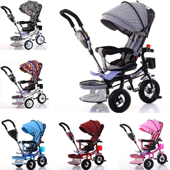 

High Landscape Baby Carrier Mummy Bag 3 Wheels Shockproof Tires Bicycle Folding Swivel Stroller Baby Cart For Newborns Baby