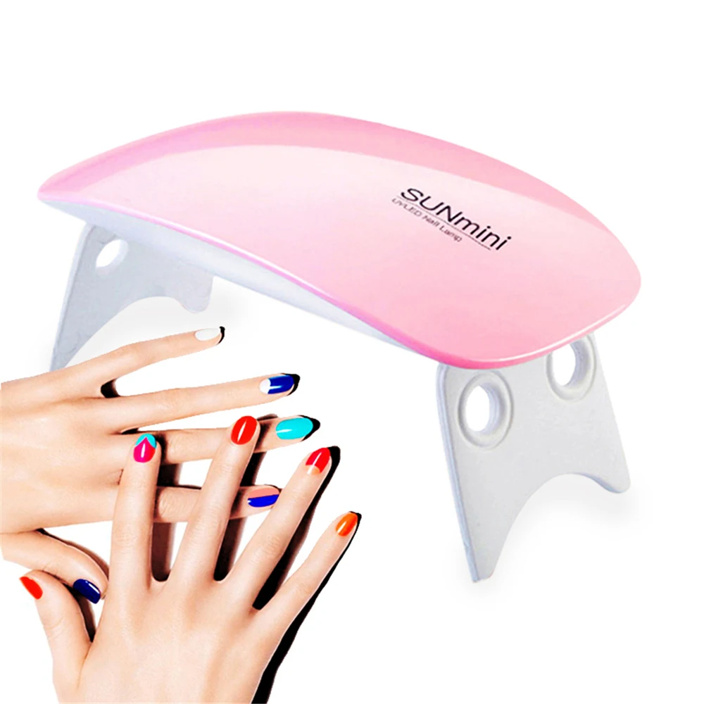 

Portable UV LED Lamp SUN Mini Mouse Light USB Charging For All Gels Polish Curing Nail Dryer Machine 45/60 Seconds 6W Lamp Beads