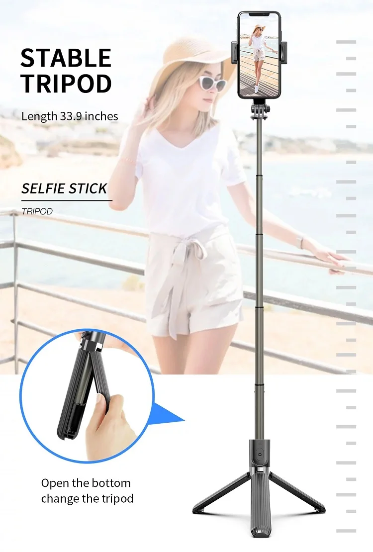 Broker Handheld Gimbal Mobile Phone Selfie Stick For iPhone/Android 9 D-8