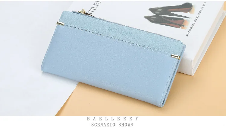 Designer Women Wallet Long Clutch Coin Purse Pu Leather Wallets For Women Purses Card Holder cartera mujer WWS308