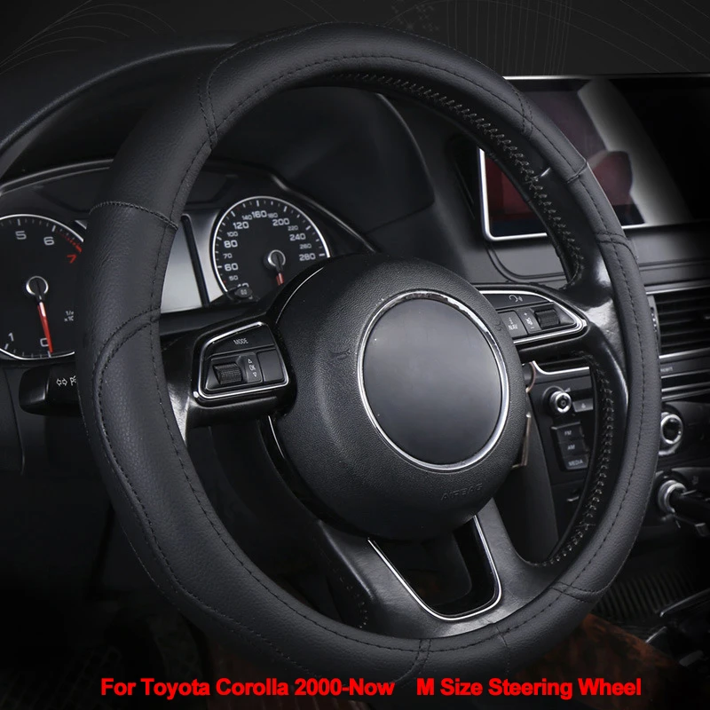 Car Steering Wheel Cover Wrap Artificial Leather For Toyota Corolla