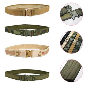 

Tactical Belts Military Waist Belt with Plastic Buckle Adjustable Heavy Duty Training Waist Belt Hunting Accessories