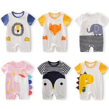 

Cartoon Penguin Animal Kids Crawling Suit Cotton Girls Baby Jumpsuit Sleepsuit new born baby clothes baby costume 0-18 months