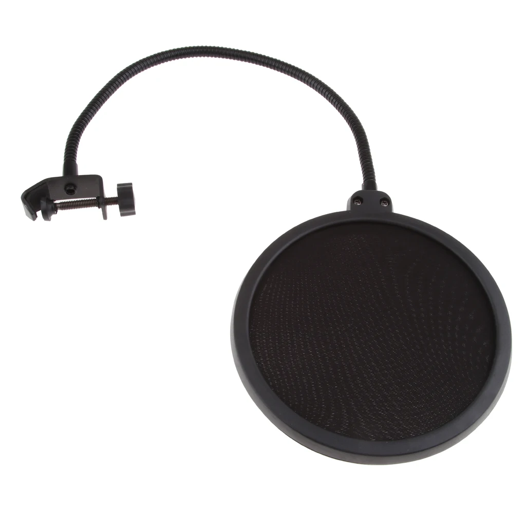 Metal Mesh & Foam Layer Microphone Pops Filter Microphone Mic Windscreen Cover For Podcasts Internet Chat Meetings Lectures