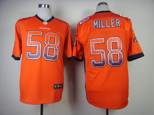 Denver fashion, Peyton Manning, Von Miller, demarus Ware, Demaryius Thomas John Elway Jersey - Цвет: Зеленый