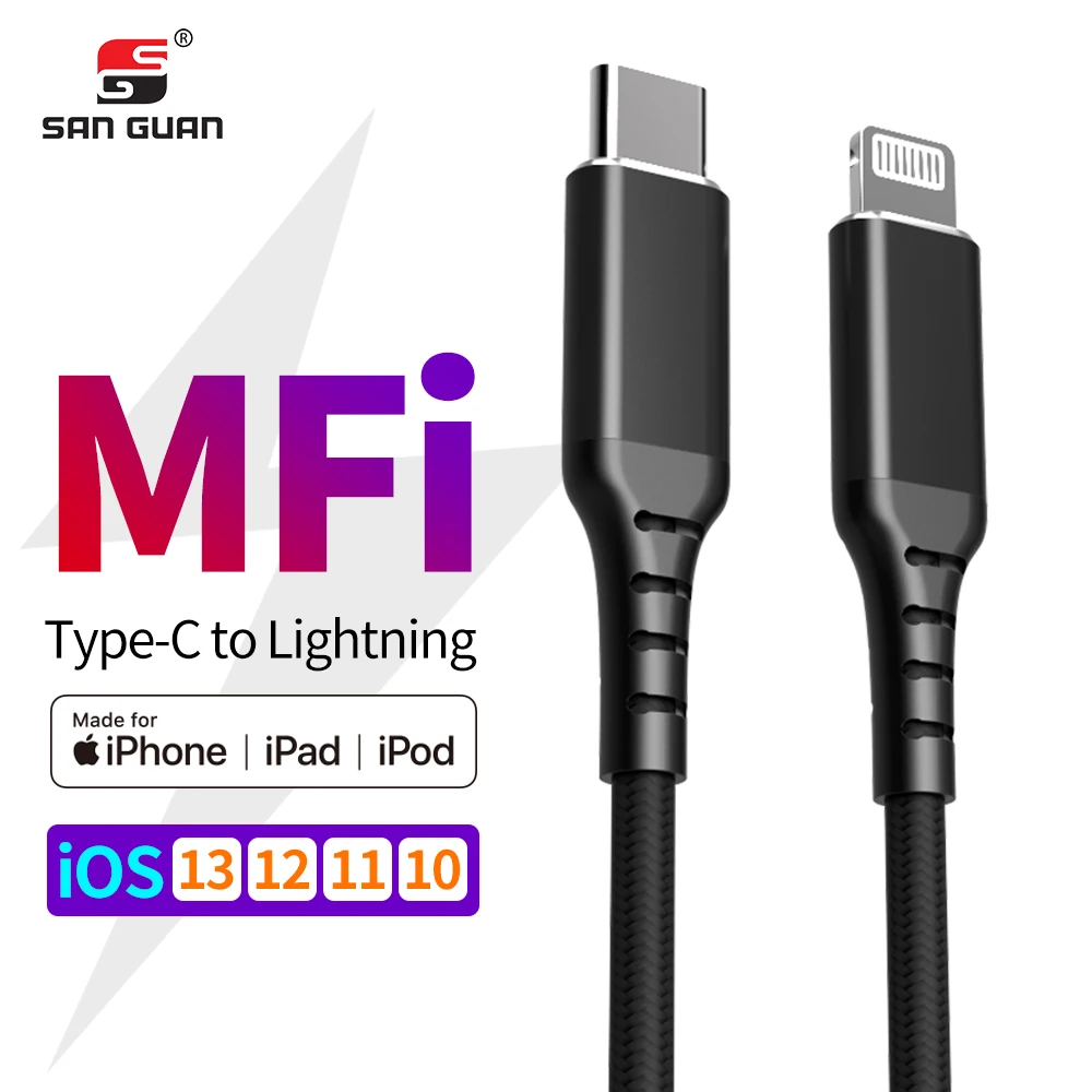 1 м 2 USB C Lightning MFI кабель PD зарядное устройство 18 Вт C94 для iPhone11 Pro X XS XR 8 iPad Mini Air|Кабели