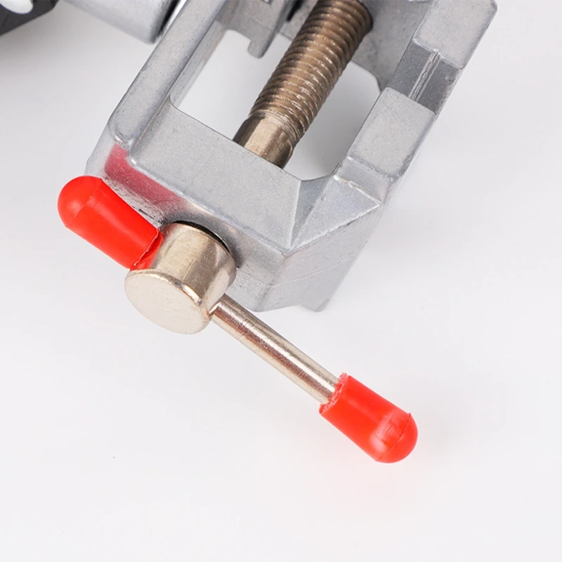 360 Degrees Rotary Adjustable Table Vise Fixed Frame Sucker Clamp Adjustable Table Vise Rotatable Aluminum Bench Screw For Repai