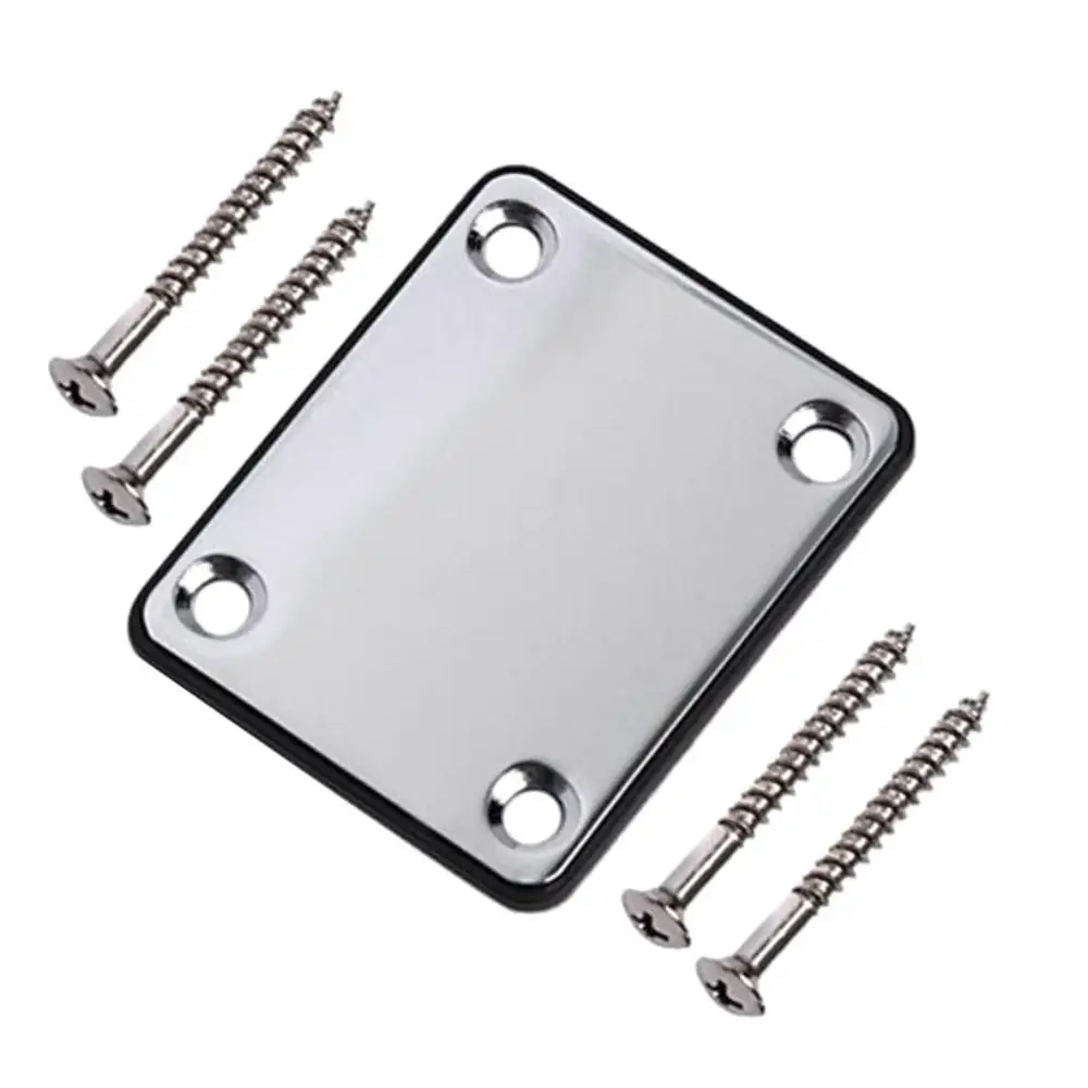 

Electric Guitar Neck Plate Neck Plate Fix Tele Telecaster Guitar Neck Joint Board - Including Screws