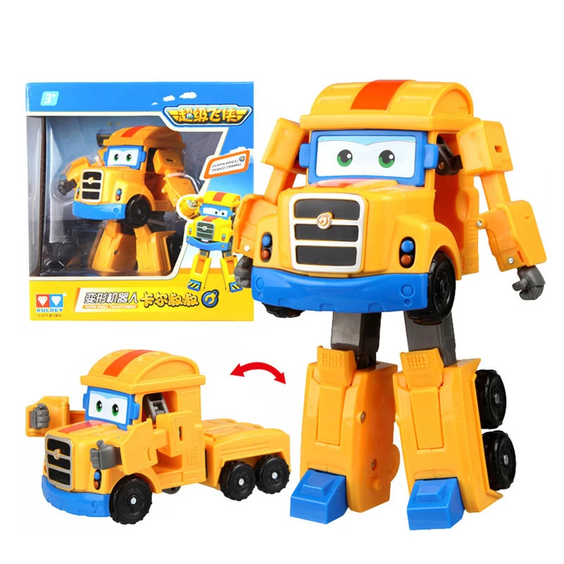 AULDEY Super Wing 34 Styles 15cm ABS Super Deformable Aircraft Robot Wing Deformable Toy Boy Girl Best Gift