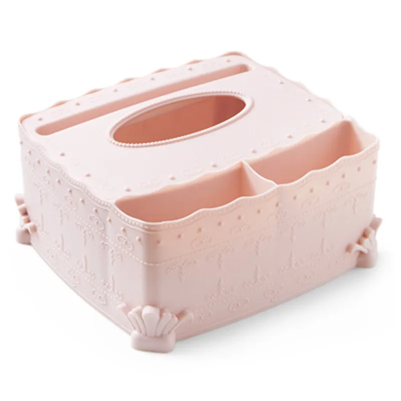 

European Style Plastic Paper Napping Box Household Teapoy Table Paper Extraction Box Creative Living Room Napkin Storage Box Tis