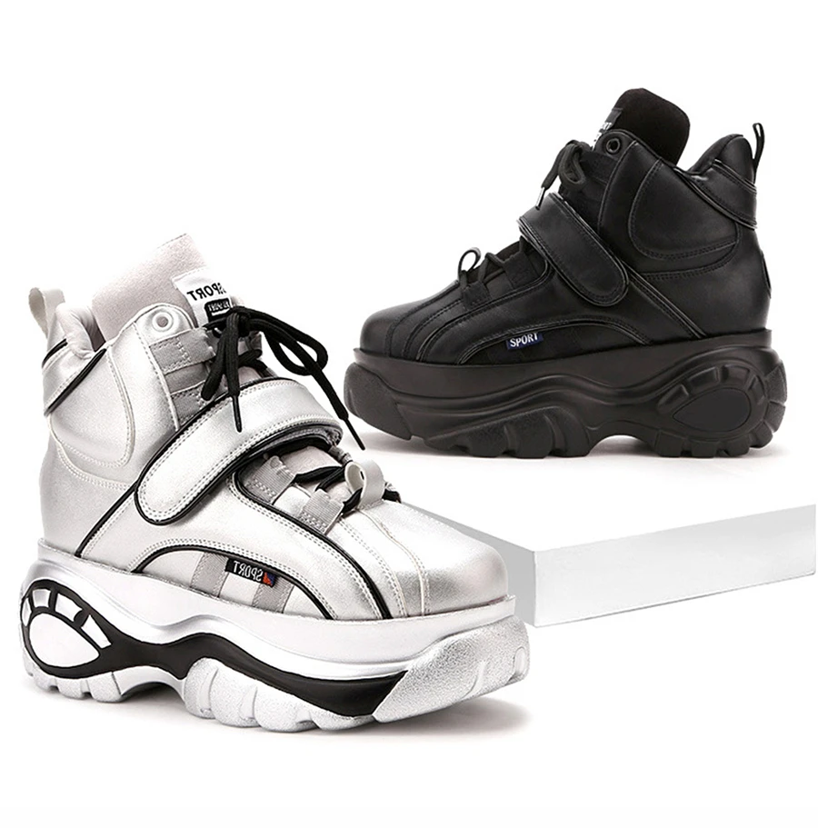 Женские кроссовки; коллекция года; модные белые кроссовки на платформе; женская брендовая повседневная обувь на массивном каблуке; женская кожаная спортивная обувь; Chaussure Femme