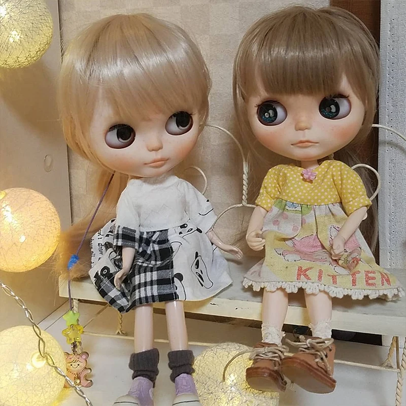 

Factory Neo Blyth Doll Customized Matte Face,1/6 BJD Ball Jointed Doll Blyth Dolls for Girl,Reborn Baby Born Toys for Children C