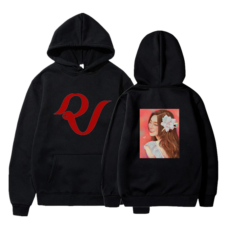 

Fall 2020 Spring Red Velvet Print Hoodie Men's Sweatshirt Streetwear Casual Pullover