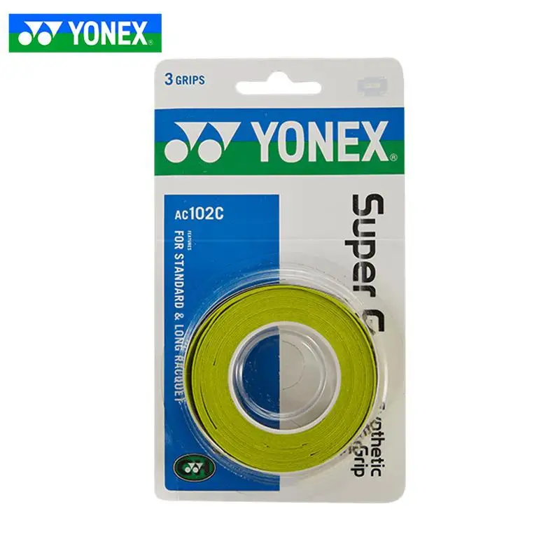 3 ручки Yonex качество хват для бадминтона тренировочный пояс нарукавник для тенниса лента ручки для бадминтона по заказу - Цвет: AC102C