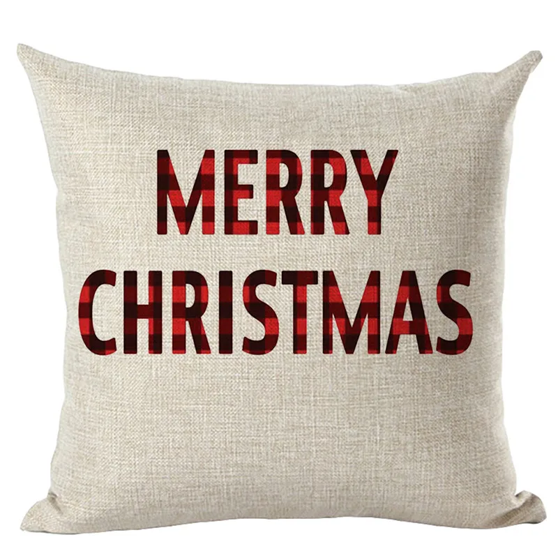 L Merry Christmas наволочки для подушек, льняная наволочка для дивана, домашний декор, современная мода, наволочка для подушки, декоративная кровать, Прямая поставка/C - Цвет: L