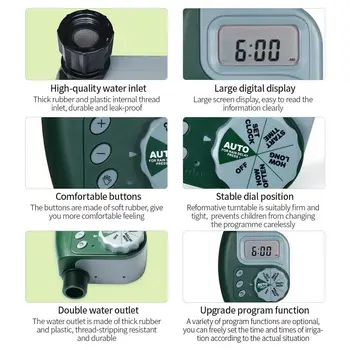 

G3/4 Interface Irrigation Timing Device Faucet Timer Water Timer Water Pipe Timer The Flower Beds Garden Planting Gardener