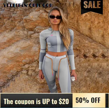 

Sports Wear for Women Gym Hot Sale Women's Print Contrast Sports Fitness Set Yoga Wear Set Wearable Breathable Leggings