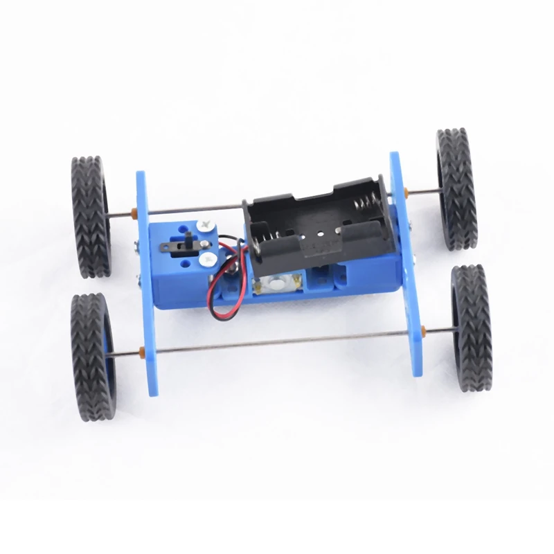 Diy два колеса обычный автомобиль Собранный игрушечный транспорт образовательная сборка классическая модель автомобиля игрушка, прекрасный подарок для детей