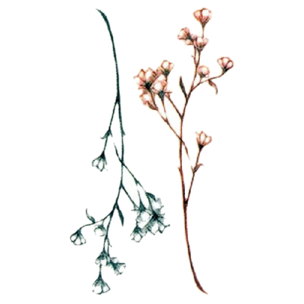 

New Flower Fashion Tattoo Sticker Waterproof Temporary Arm Body Art Decal