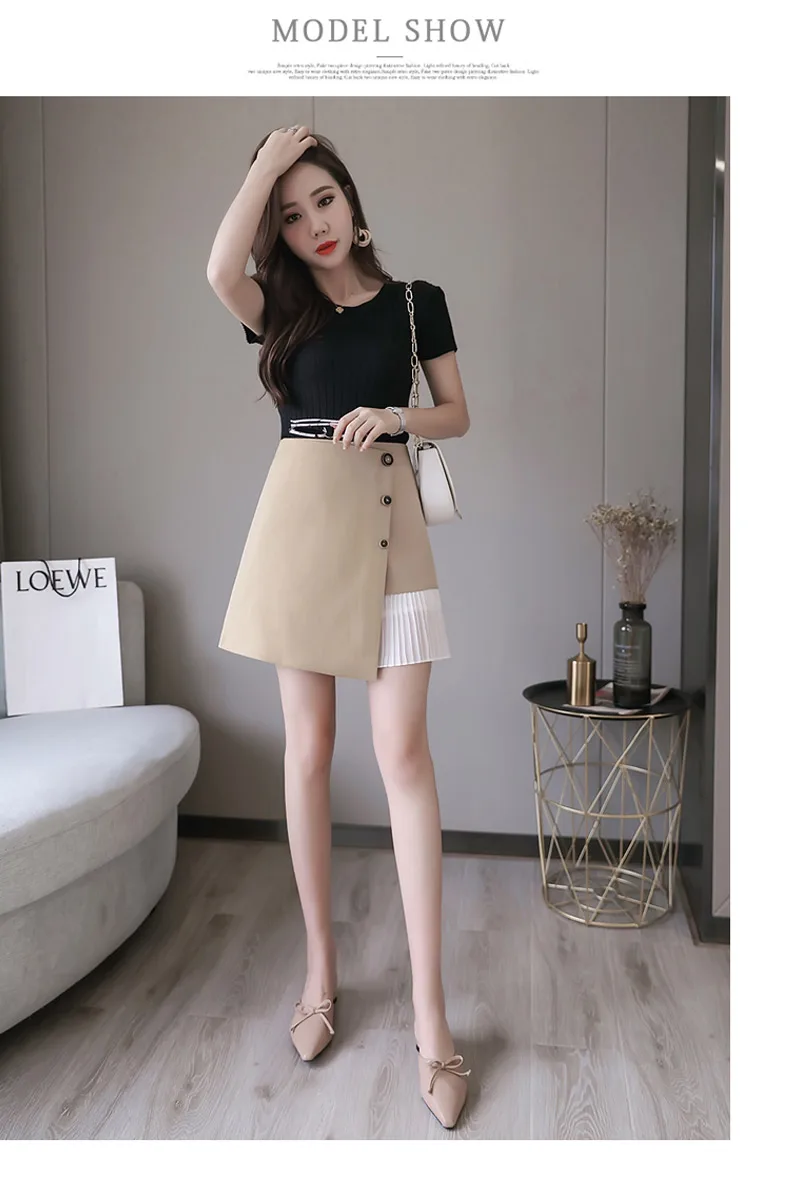 Юбки faldas jupe mujer женские femme лето осень сексуальные плиссированные юбки harajuku Короткие Мини Необычные черные юбки saias