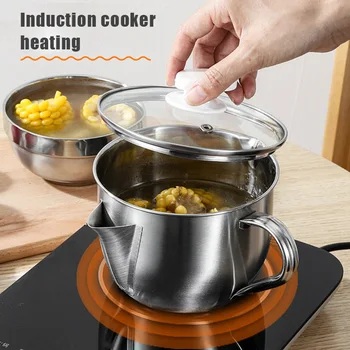 

Quality Stainless Steel Safe Tasteless Filter Oil Soup Separation Filter Pot Cooking Easy To Clean Kitchen Utensils