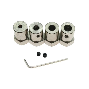 

3mm/4mm/5mm/6mm Plating Rigid Gear Motor Shaft Coupling Hexagon Coupler Connector Sleeve for Robot Smart Car