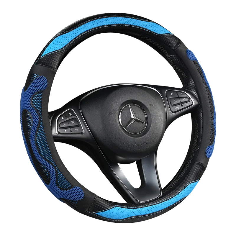 Карбоновый кожаный чехол на руль для автомобиля для Honda Fit- City- Jazz- HR-V HRV - Название цвета: 1840-o