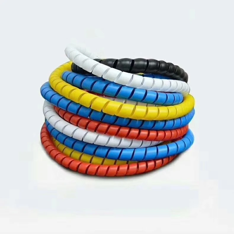 blau 8 mm Free Size Spiralbindung Kabel-Organizer-Linie Weiß Anna822 Abdeckung