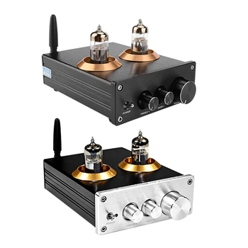 

Bluetooth 5.0 Hifi 6J5 Tube Preamp Amplifier NE5532 Preamplifier Amplificador Tone Board Treble Bass Volume Adjustment(Black)