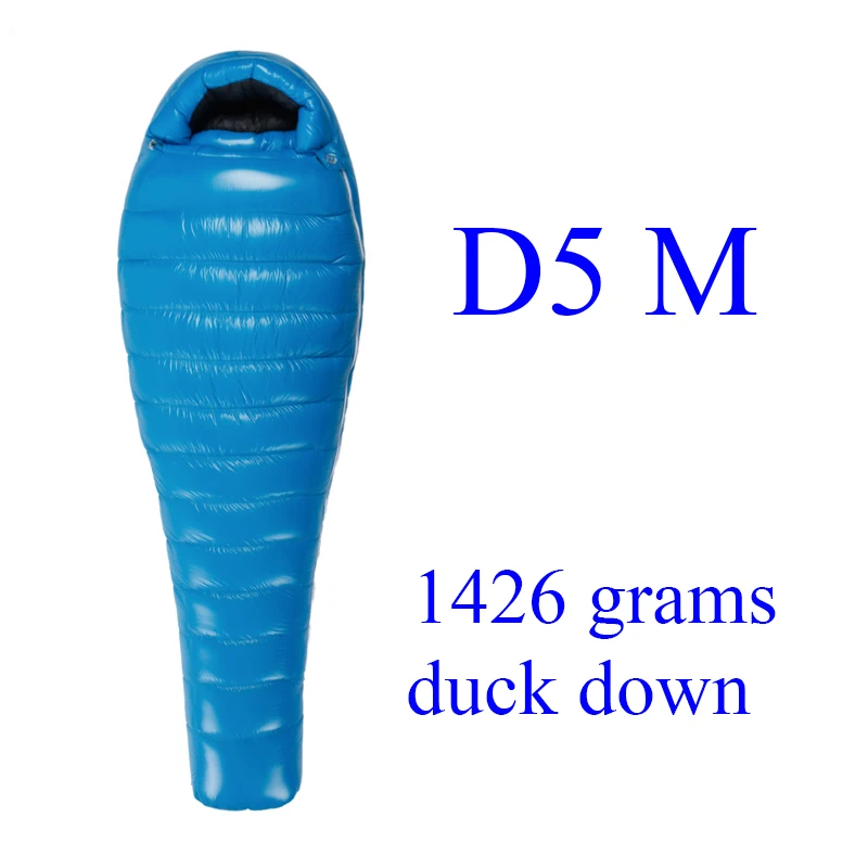 D5 M Blue Aegismax D2/D3/D4/D5 открытый белый утиный пух Зимний Мумия спальный мешок UL серии - Цвет: D5 M Blue