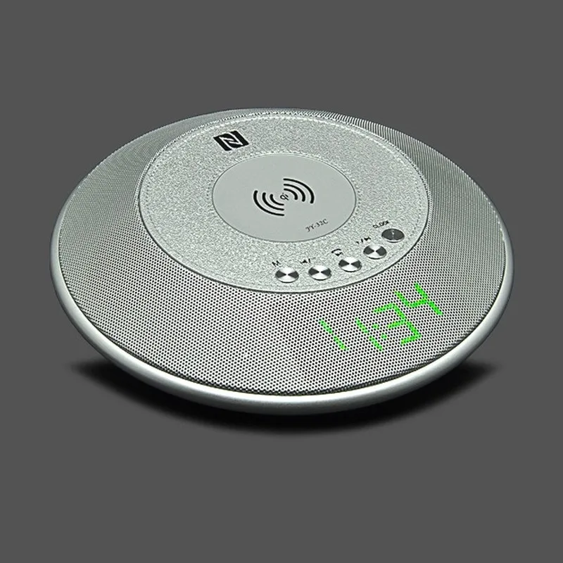 

Semvis Wireless Charger Bluetooth Speaker Disc Creative Design Strong Bass LED Indicator Light Button Control Wireless Charger