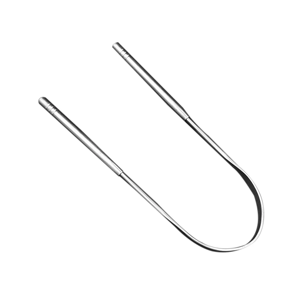 Скребок для языка из нержавеющей стали, очиститель свежего дыхания, очищающий с покрытием, зубная щетка, инструменты для гигиены полости рта