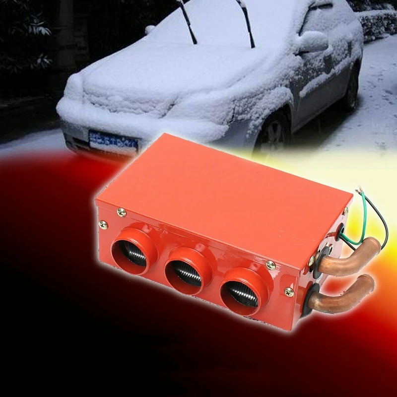 Автомобильный обогреватель 12 В 24 Вт 3 отверстия с подогревом портативный Defroster Demister Грузовик Вентилятор