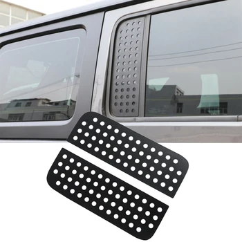 

2 Pcs Black Rear Door Window Glass Strip Decals Stickers For Jeep Wrangler JL 2018 2019 2020 High Quality Aluminum Car Stikers
